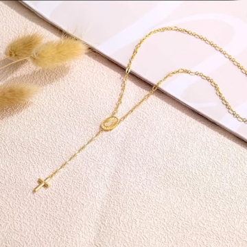 plucar Cross Necklace for Women - Elegant Gold Layered Necklaces