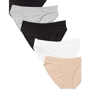 Amazon Essentials Women's Cotton Bikini Briefs for Comfort