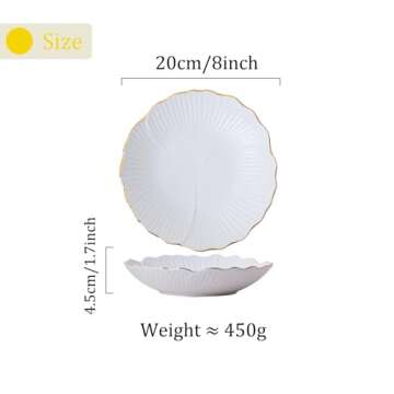 Elegant Gold Flower Design Serving Dish for All Occasions