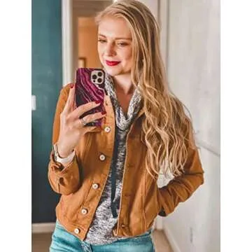 Luvamia Women's Classic Casual Long Sleeves Jacket - Stylish & Comfortable