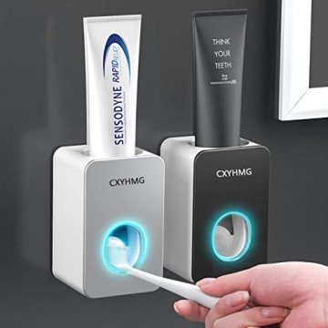Toothpaste Dispenser, 2 PCS Automatic Toothpaste Squeezer Dispenser for Kids & Family Shower, is Wal...