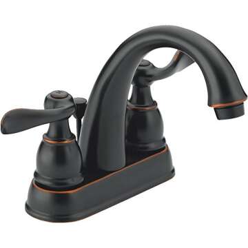 Delta Windemere Two Handle Lavatory Faucet 4 in. Oil Rubbed Bronze