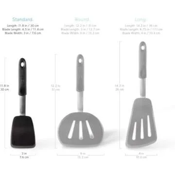 DI ORO Egg Spatula - High Heat Nonstick Turner for Cooking