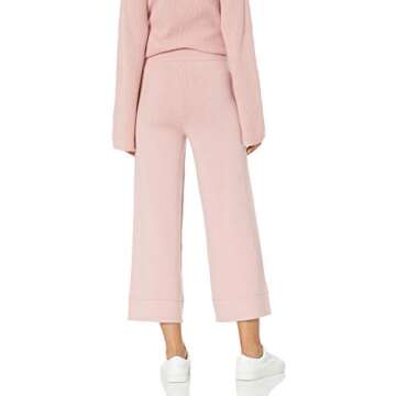 The Drop Women's Bernadette Pull-On Cropped Sweater Pant, Zephyr Pink, 3X, Plus Size