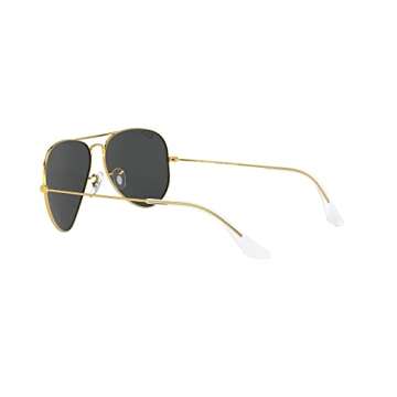 Ray-Ban RB3025 Classic Aviator Sunglasses, Legend Gold/Polarized Black, 58 mm