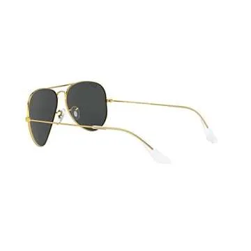 Ray-Ban RB3025 Classic Aviator Sunglasses, Legend Gold/Polarized Black, 58 mm