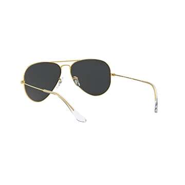 Ray-Ban RB3025 Classic Aviator Sunglasses, Legend Gold/Polarized Black, 58 mm