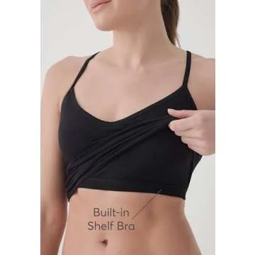 Pact Organic Cotton Women's Cropped Camisole 3-Pack