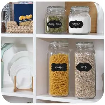 VITEVER Airtight Glass Jars for Kitchen Organization