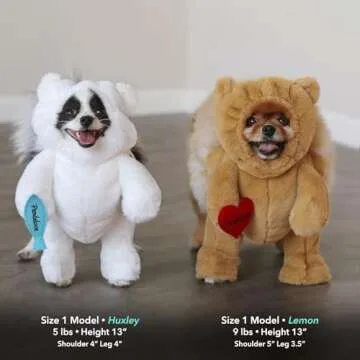 Pandaloon Dog Halloween Costume - As Seen on Shark Tank - Patented - Funny Costume with Arms for Small and Medium Dogs and Cats (Teddy Bear, Size 4(20-23 in Height at TOP of Head,Girth<27 in))