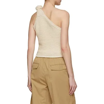 Trendy Floral Mesh Backless Halter Crop Top for Women