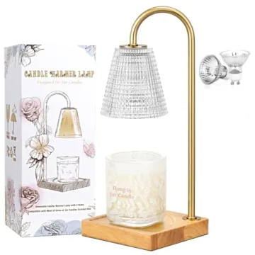 Stylish Hong-in Candle Warmer Lamp: Dimmable & Timer