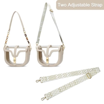 KKXIU Clear Crossbody Bag - Stylish Stadium Approved Purse