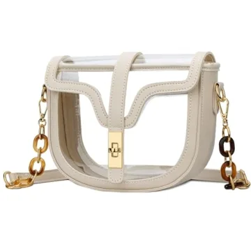 KKXIU Clear Crossbody Bag - Stylish Stadium Approved Purse