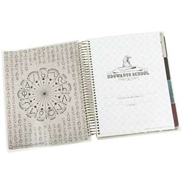 Paper House Productions Harry Potter 12 Month Undated Planner with Month and Event Flag Stickers - H...