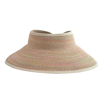 San Diego Hat Co. Women's Ultrabraid Visor UPF 50 Adjustable & Packable