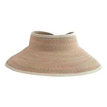 San Diego Hat Co. Women's Ultrabraid Visor UPF 50 Adjustable & Packable
