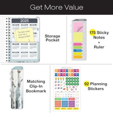 HARDCOVER 2024 Planner: (November 2023 Through December 2024) 5.5"x8" Daily Weekly Monthly Planner Y...