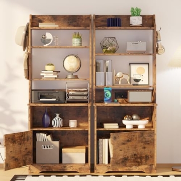 LIKIMIO Stylish Nightstand with USB and Power Outlets