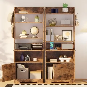 LIKIMIO Stylish Nightstand with USB and Power Outlets