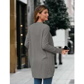 BB&KK Women's Lightweight Long Sleeve Cardigan Sweater