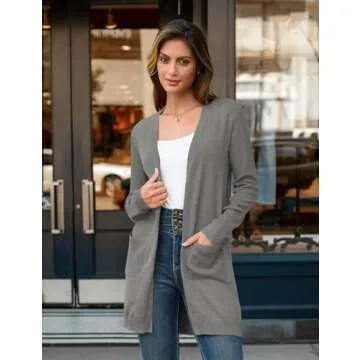 BB&KK Women's Lightweight Long Sleeve Cardigan Sweater