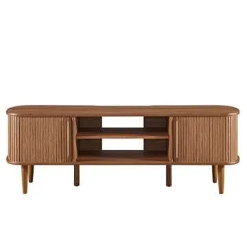 Modway Contour Mid-Century Modern Media TV Stand Walnut