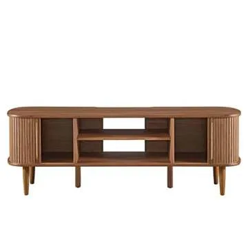 Modway Contour Mid-Century Modern Media TV Stand Walnut