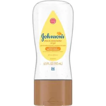 Johnson's Baby Oil Gel, Moisturizing Baby Massage Mineral Oil Enriched with Shea & Cocoa Butter, Dry...