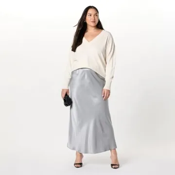 Chic Whisper White V-Neck Sweater for Women