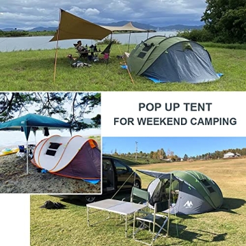 AYAMAYA 6-Person Waterproof Instant Pop-Up Camping Tent