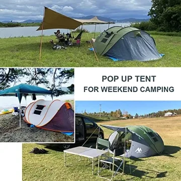 AYAMAYA 6-Person Waterproof Instant Pop-Up Camping Tent