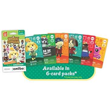 Animal Crossing Series 1 Single Pack of 6 Cards