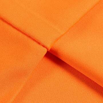 Artfish Women's Sleeveless Cropped Shirts High Neck Stretchy Fitted Basic Crop Tank Top (Orange, S)