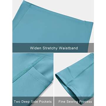 POSHDIVAH Maternity Shorts for Women Over Belly Biker Workout Yoga Active Summer Pregnancy Running Short Leggings Black 5" Small