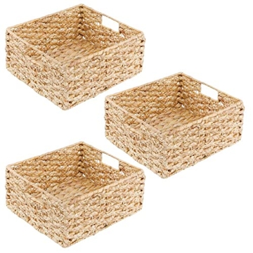 mDesign Stylish Woven Kitchen Basket for Home Organization