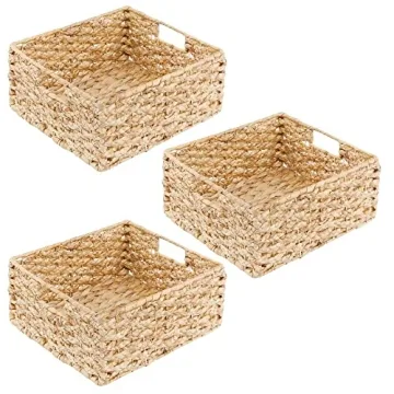 mDesign Stylish Woven Kitchen Basket for Home Organization