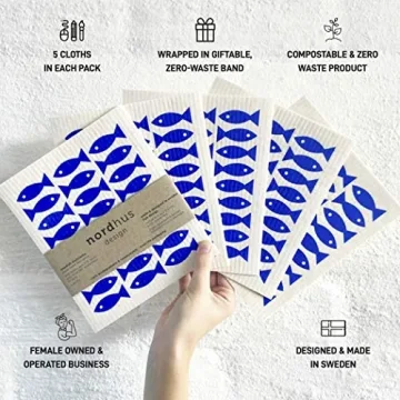 Nordhus Design Swedish Dishcloths - Eco-Friendly Cleaning Solution