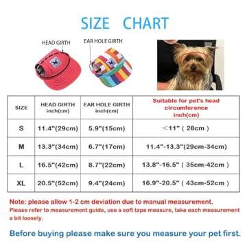 Leconpet Baseball Caps Hats with Neck Strap Adjustable Comfortable Ear Holes for Small Medium and La...