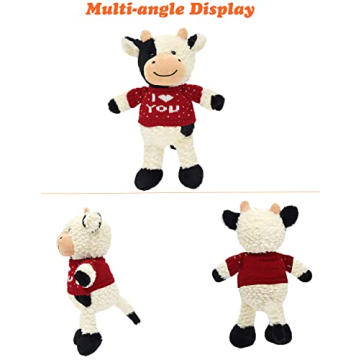 HWD 13-Inch Soft Cow Plush Doll for Gifting and Decor