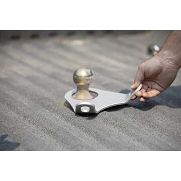 ANDERSEN HITCHES Fifth Wheel Ultimate Connection Safety Chain Plate & Shackles | Durable Towing Acce...