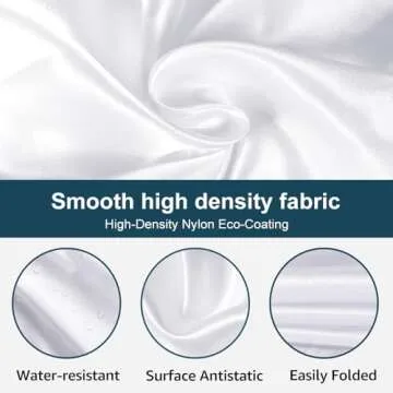 VUELANE Beard Bib Beard Apron, Beard Bib Hair Catcher for Men Shaving, Non-Stick Beard Bib Apron for Men with Strong Suction Cups, Gifts for Men Husband, Grooming Kit for Men - White