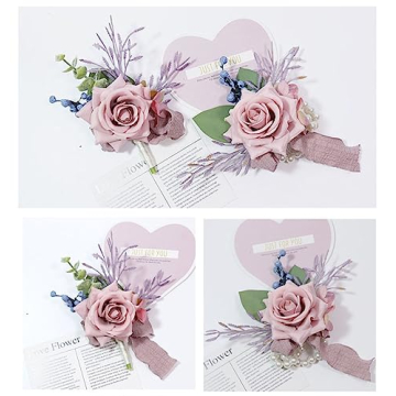 MAFELOE Stylish Wedding Corsage and Boutonniere Set