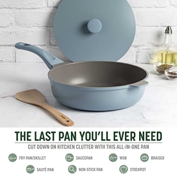 Goodful All-in-One Pan, Versatile Nonstick Cookware, 4.4Qt