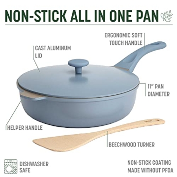 Goodful All-in-One Pan, Versatile Nonstick Cookware, 4.4Qt