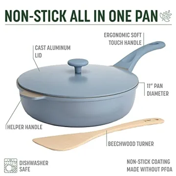 Goodful All-in-One Pan, Versatile Nonstick Cookware, 4.4Qt