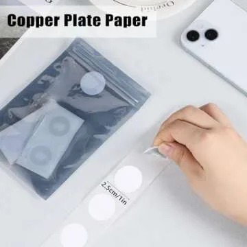 60Pcs NFC Tags Adhesive NFC Stickers Chip Rewritable Ntag 215 NFC Tags 504 Bytes Compatible with TagMo and Amiibo and NFC Enabled Mobile Phones Devices