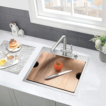 18 Inch Bar Sink Drop-In Workstation VASOYO Elegant Design