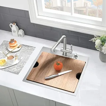 18 Inch Bar Sink Drop-In Workstation VASOYO Elegant Design