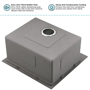 18 Inch Bar Sink Drop-In Workstation VASOYO Elegant Design